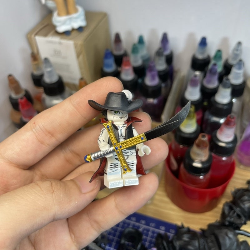 Custom Minifigure: Mihawk Character From Onepiece Pirate Animation