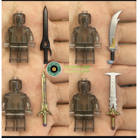Minifigures Accessories: Divine Sword Ver 1 Collection (Minifigure Not Included)