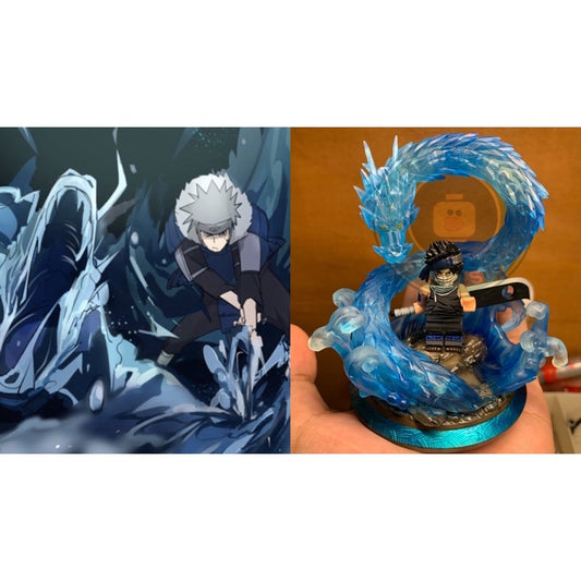 Water Release Display Base Custom Minifigure Accessories - Naruto Inspired
