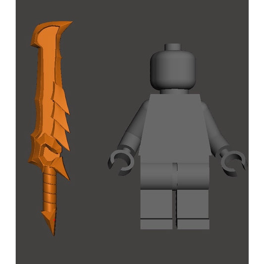 Knight Blade Alucard – Custom Minifigure Accessory (Mobile Legends)