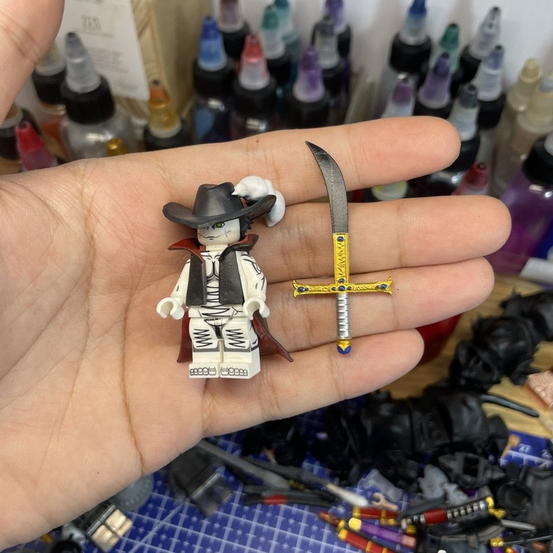 Custom Minifigure: Mihawk Character From Onepiece Pirate Animation