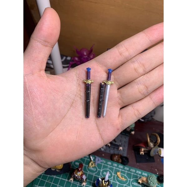 Custom Natural Flower Themed Sword – Minifigure Accessory