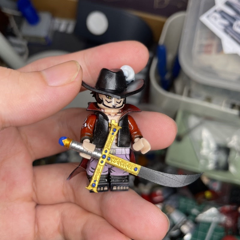 Custom Minifigure: Mihawk Character From Onepiece Pirate Animation