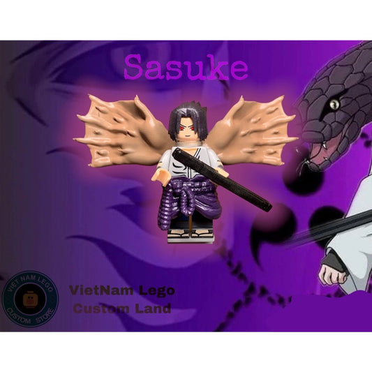 Sasuke Uchiha Original State From Naruto Series Custom Minifigures Toys