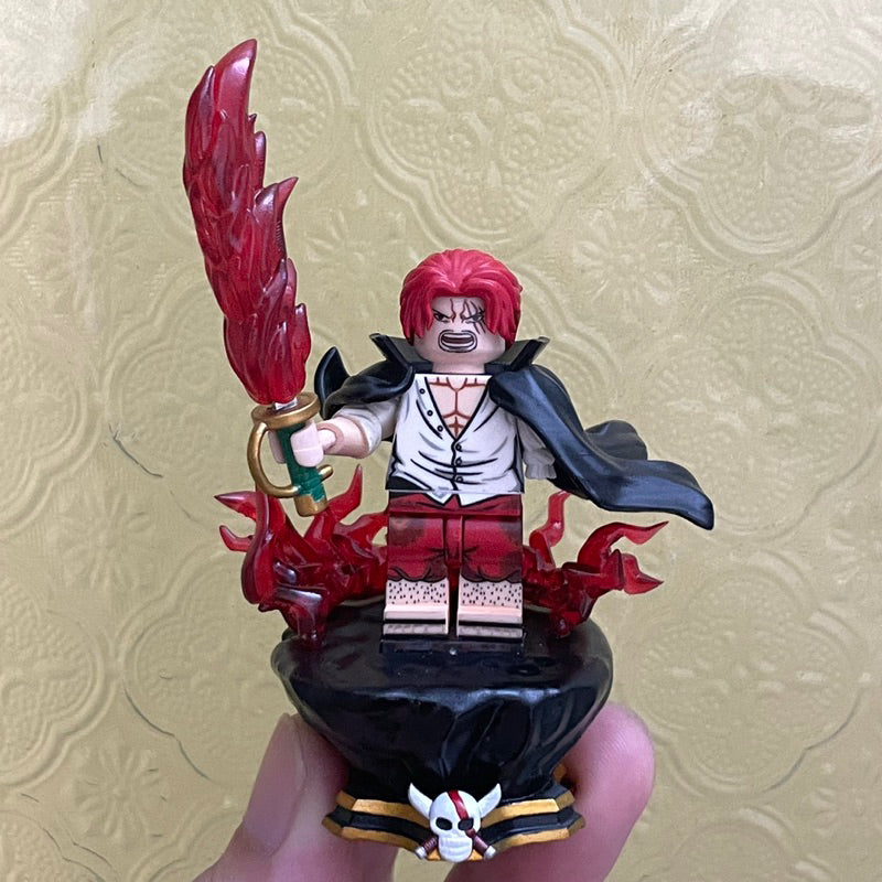 Custom Minifigure: Red-Haired Shanks – One Piece Inspired