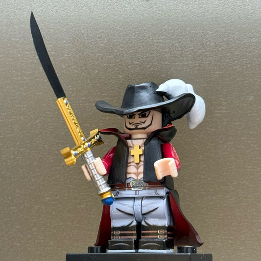 Custom Minifigure: Mihawk Character From Onepiece Pirate Animation
