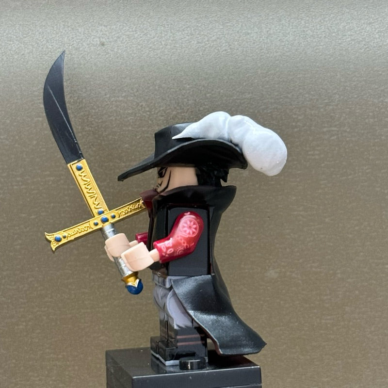 Custom Minifigure: Mihawk Character From Onepiece Pirate Animation