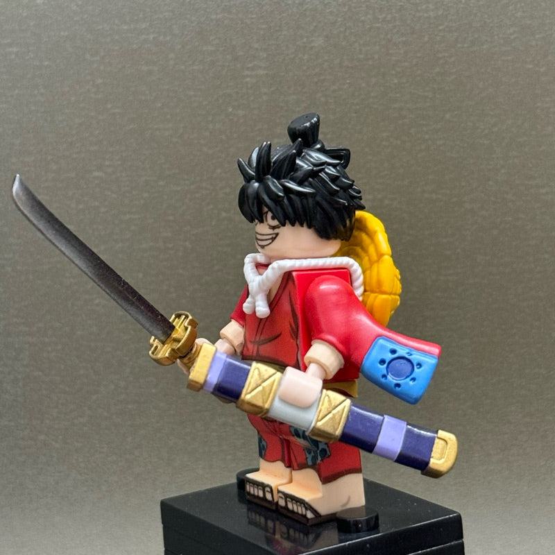 Luffy Wano From One Piece Pirate Island Custom Minifigures Toys
