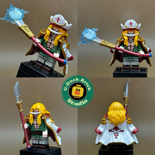 Young Whitebeard From One Piece Pirates Custom Minifigures Toys