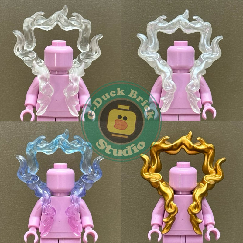 Custom Minifigure Accessory: Luffy Nika Gear 5 Smoke Cloud
