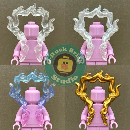 Custom Minifigure Accessory: Luffy Nika Gear 5 Smoke Cloud Effect