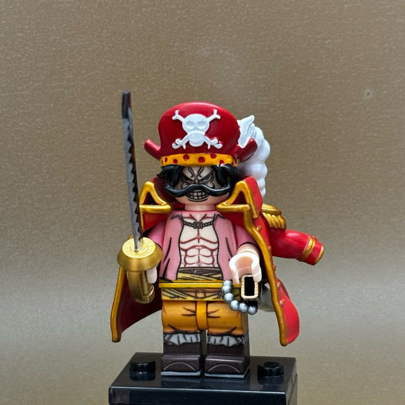 Gol D. Roger Custom Minifigure – One Piece Pirate King Edition