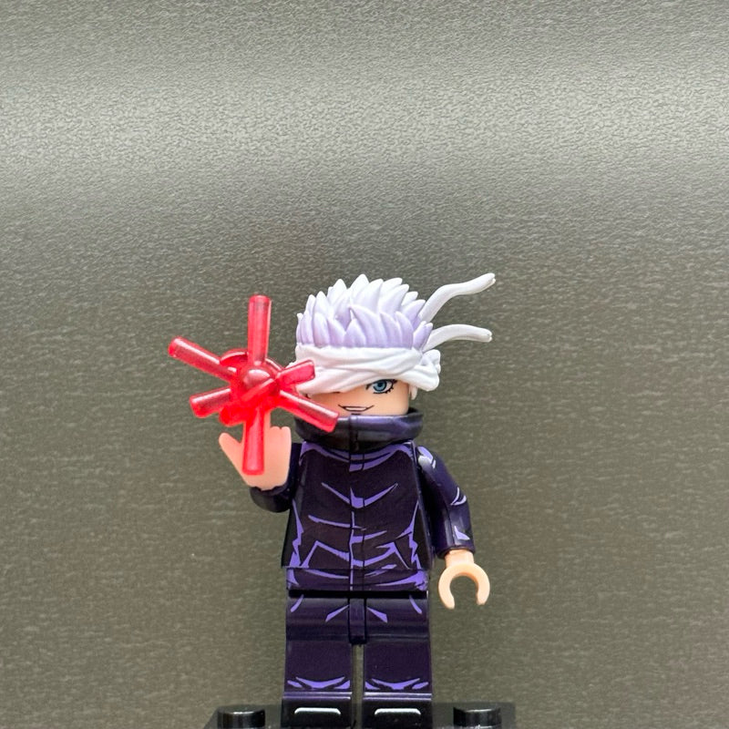 Gojo Satoru Custom Minifigure – Jujutsu Kaisen Inspired