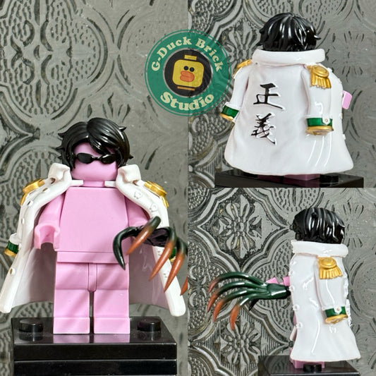 Custom Minifigure Accessories: Admiral Ryokugyu (Green Bull) – One Piece Anime