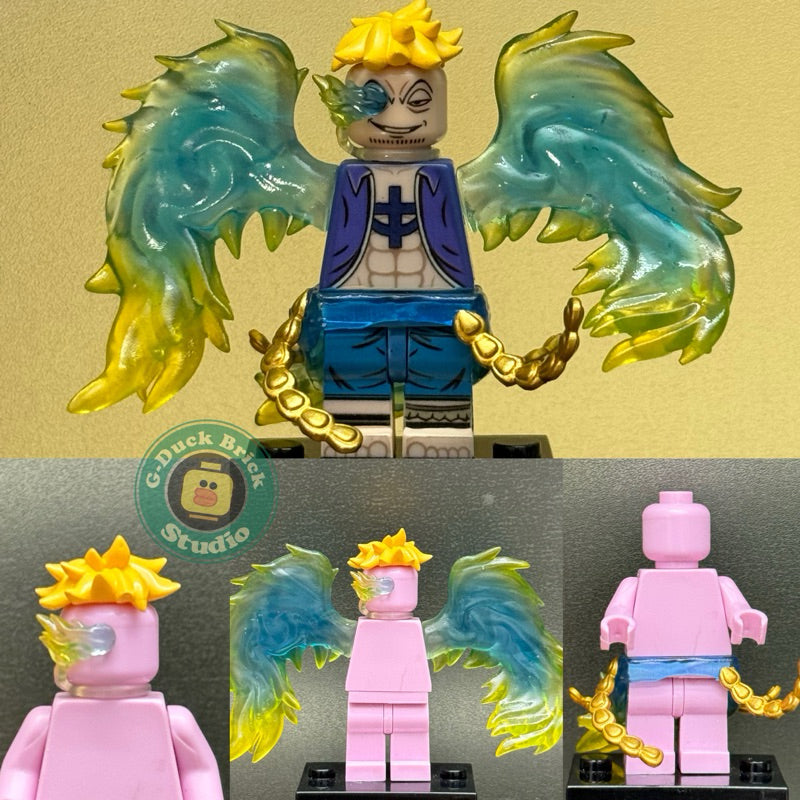 Custom Minifigure Accessories: Marco the Phoenix – One Piece