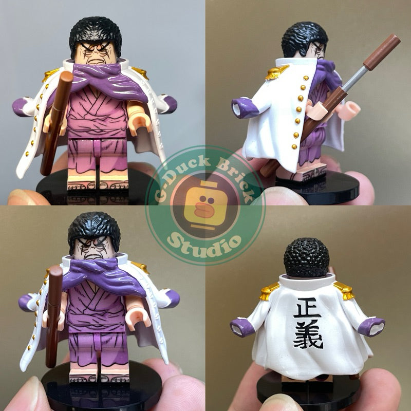 Admiral Fujitora Purple From One Piece Custom Minifigures Toys
