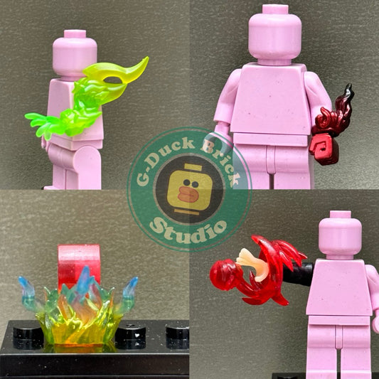 Custom Effect Accessories for Minifigures – Bring Your Battles to Life!