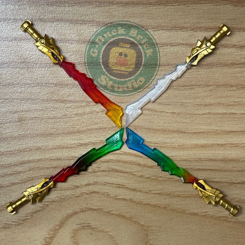Custom Minifigure Accessories: Elemental Swords in Ninjago