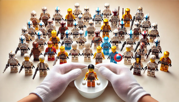 Safe handling techniques for custom-painted minifigures to preserve details