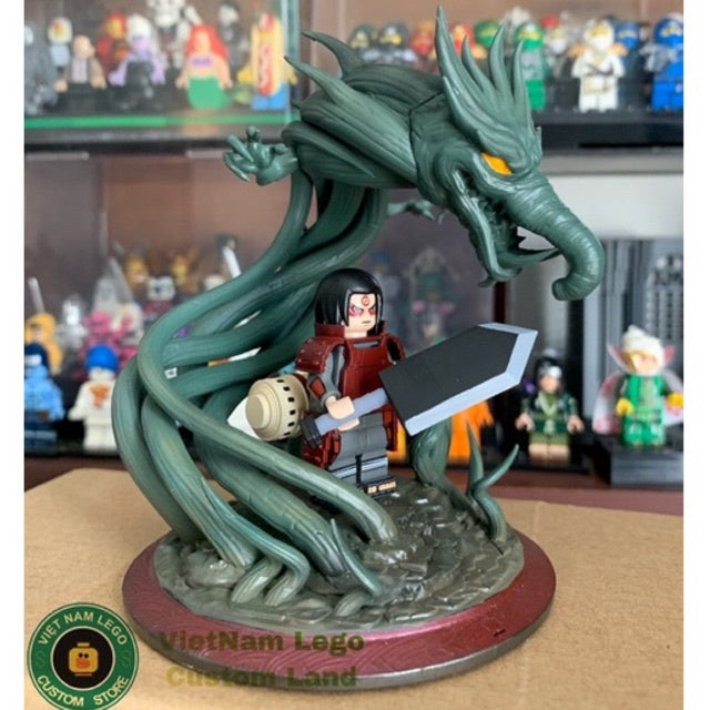 Wood Dragon Resin Crafted Custom Minifigure Accessory Toys