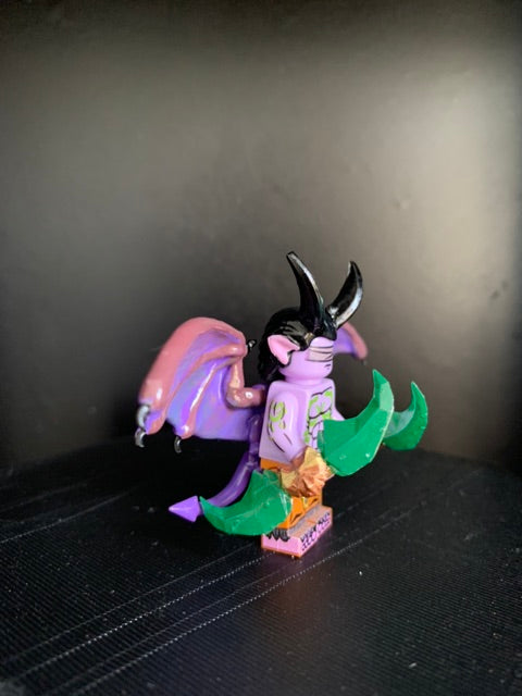 Custom Minifigure: Warcraft-Inspired Illidan Stormrage Character