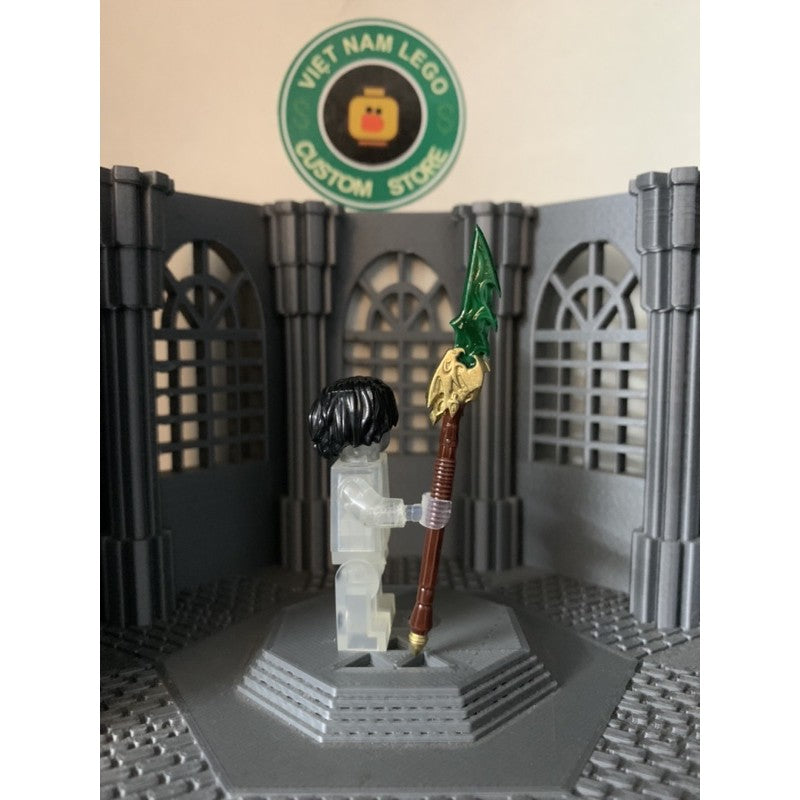 Weapons Set - Blue Dragon, Earth Picker & Great Sword Custom Minifigure Accessories Toys