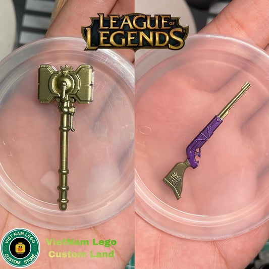Minifigures Accessories: Character Weapons In League Of Legends