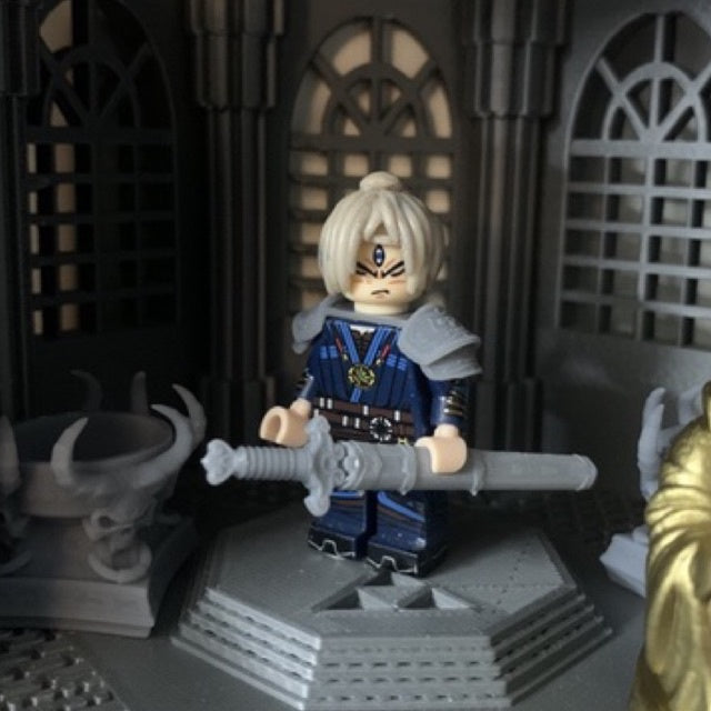 Custom Natural Flower Themed Sword – Minifigure Accessory