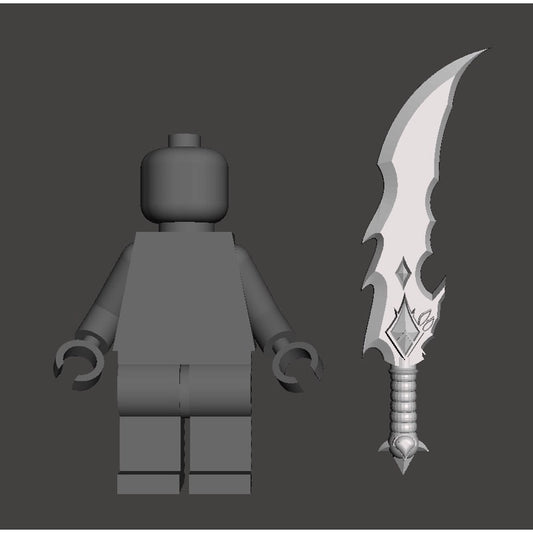 Tryndamere's Sword – Custom Minifigure Accessory League of Legends