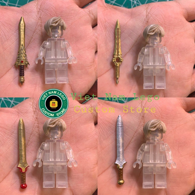 Minifigures Accessories: Fantasy Sword Pack Ver. 2 (Minifigure Not Included)