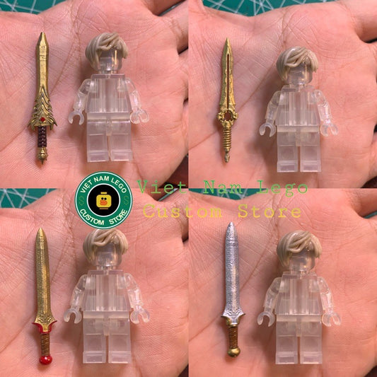 Minifigures Accessories: Fantasy Sword Pack Ver. 2 (Minifigure Not Included)