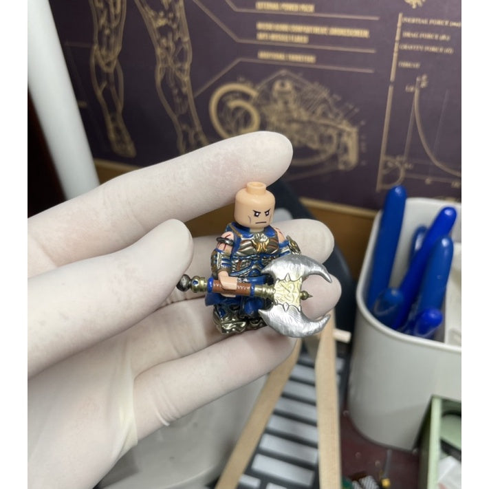 Minifigures Accessories: Dian Wei and Gan Ning Hand Weapons – Three Kingdoms