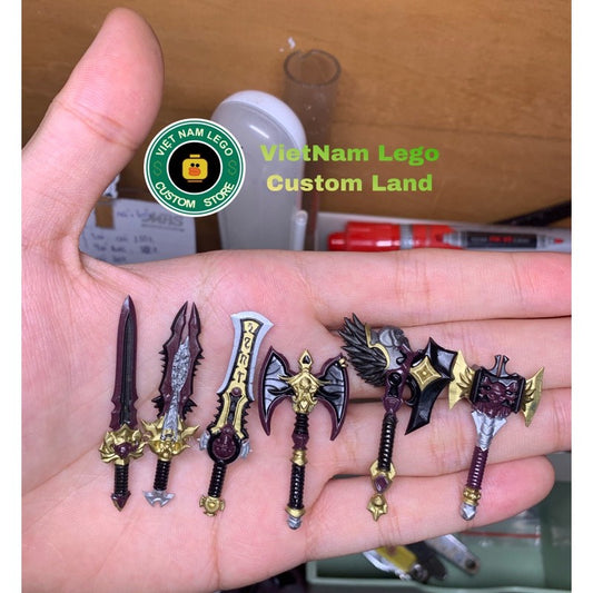 Custom Minifigures Accessories: No.9 Dark Fantasy Weapons Collection