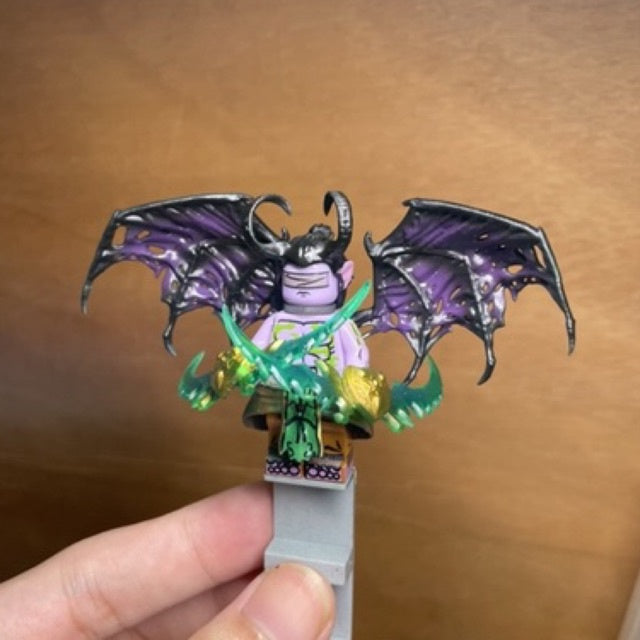 Illidan Stormrage Demon Custom Minifigure – Warcraft / Dota