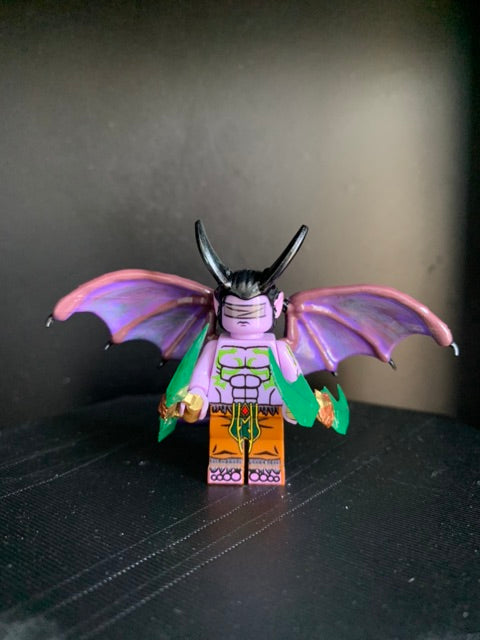 Custom Minifigure: Warcraft-Inspired Illidan Stormrage Character