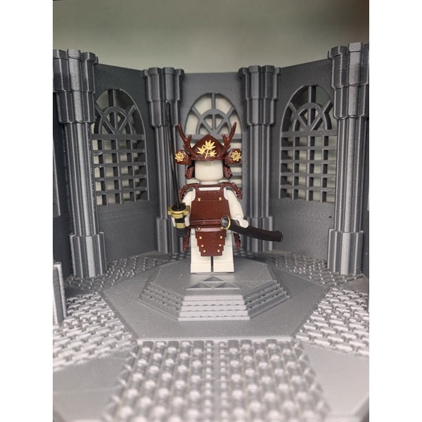 Custom Minifigures Accessories: Samurai Armor Set (Chest + Leg + Helmet)