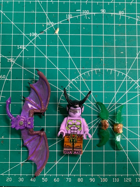 Custom Minifigure: Warcraft-Inspired Illidan Stormrage Character