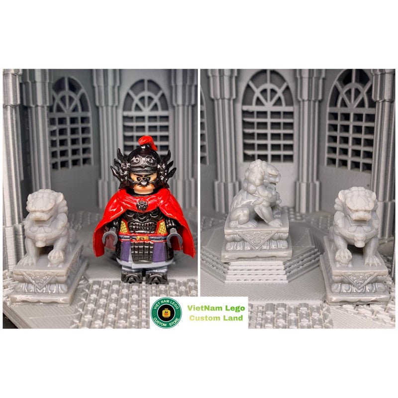 Medieval Accessories – Unicorn Stone Statue (Lion Guardian)