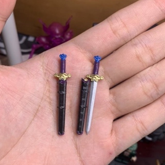 Custom Natural Flower Themed Sword – Minifigure Accessory