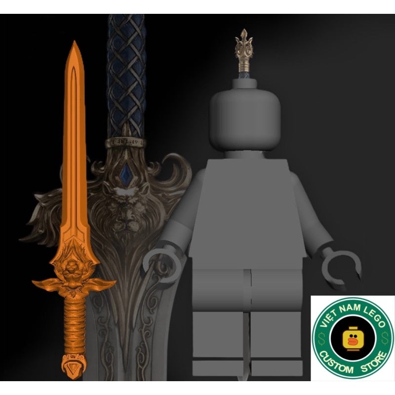 Lion Sword Warcarf Custom Minifigure Accessory