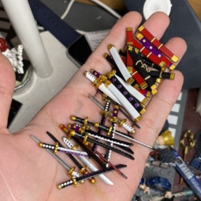 Zoro's Swords Set From One Piece Custom Minifigure Accessories