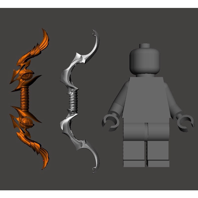 Angel Bow Custom Minifigure Accessory