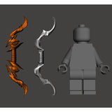 Angel Bow Custom Minifigure Accessory