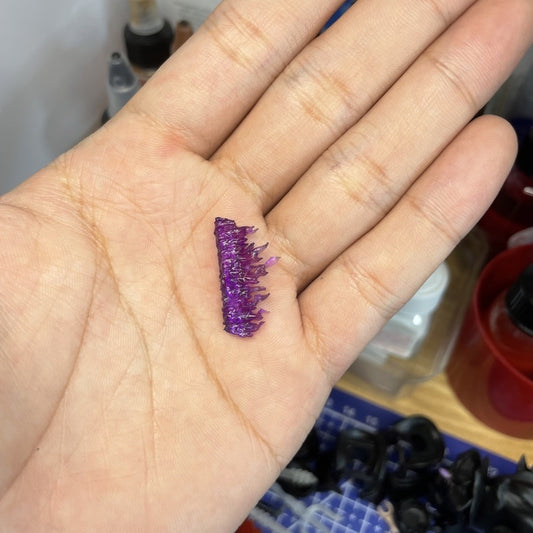 Fire Slashing Effect (Dark/Water Variant) – Minifigure Accessory for Demon Slayer Swords