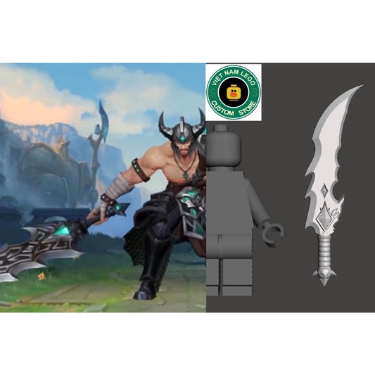 Tryndamere's Sword – Custom Minifigure Accessory League of Legends