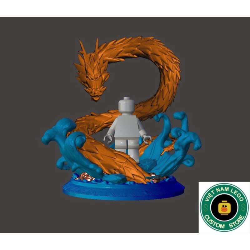 Water Release Display Base Custom Minifigure Accessories - Naruto Inspired