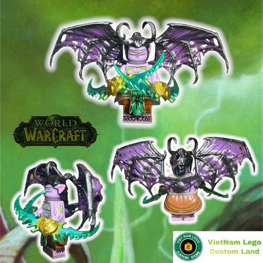 Illidan Stormrage Demon Custom Minifigure – Warcraft / Dota
