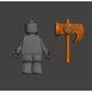 Custom Minifigure Accessory: Viking War Axe