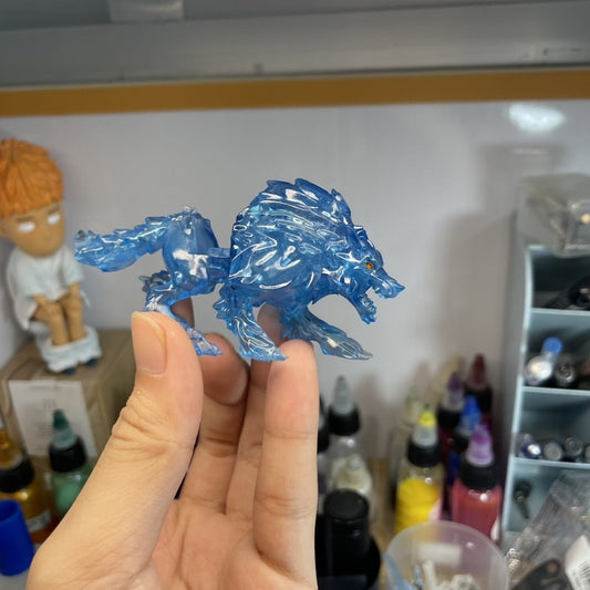 Blue Wolf Mount From Game Fantasy Series Custom Minifigures Toys