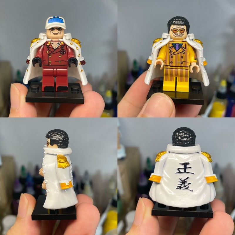 Minifigures Accessories: One Piece Pirate Admiral Coat (Justice Cape)